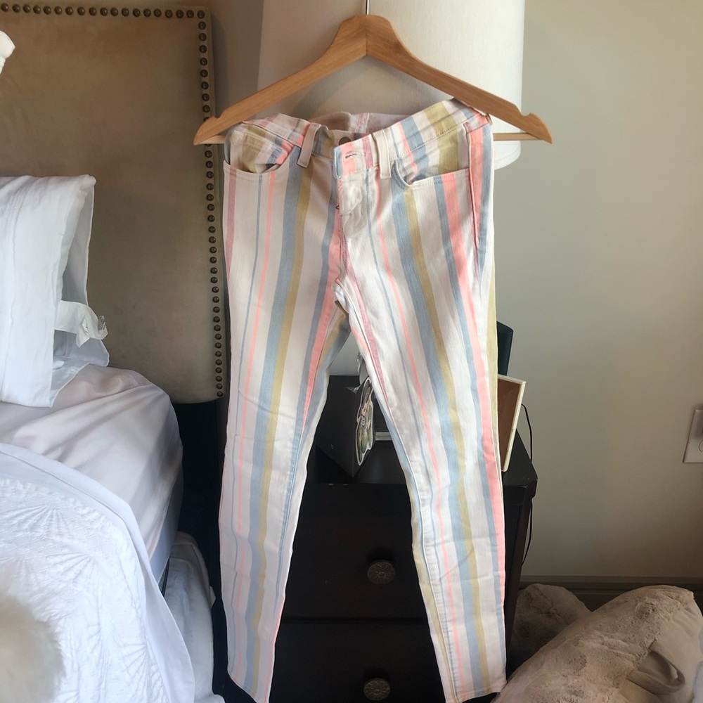 J Brand Striped Jeans.